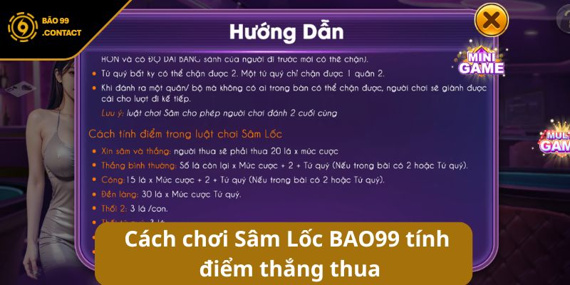 Cách chơi Sâm lốc BAO99 chi tiết cho người mới 8 Cách chơi Sâm Lốc BAO99 tính điểm thắng thua chuẩn