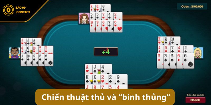 Cách chơi Mậu Binh BAO99: Kinh nghiệm thực chiến cần biết 6 Chiến thuật thủ và "binh thủng" trong Mậu Binh