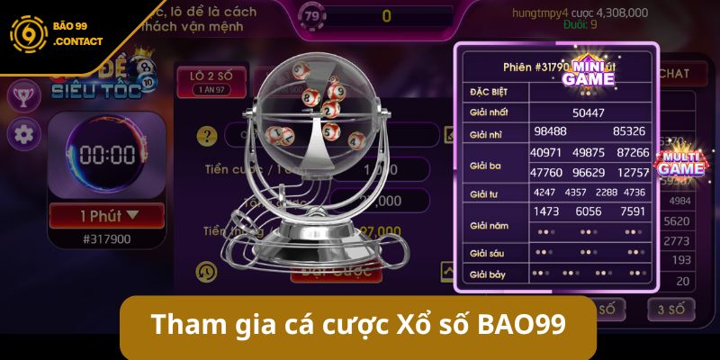 Xổ số BAO99 – Sân chơi lô đề Online tỷ lệ ăn 1:900 uy tín 5 Hướng dẫn anh em tham gia cá cược Xổ số BAO99